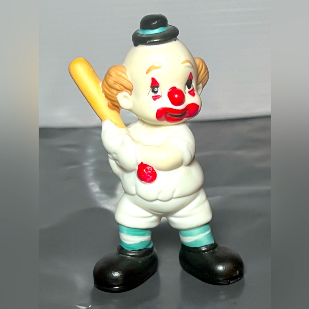 Flambro Emmett Kelly Jr Porcelain Clown Baseball Bat Player Figurine